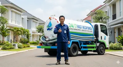 Panggilan jasa sedot wc mampet rumah tangga cepat di Depok