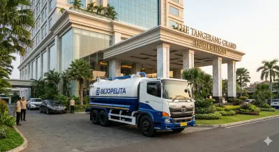 Truk sedot WC BEJOPELITA di hotel mewah